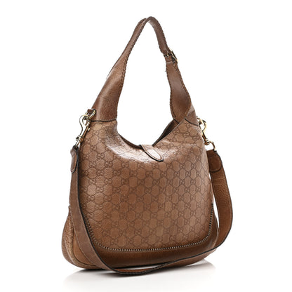 Gucci Guccissima Old Libeccio Medium New Jackie Hobo Old Naturale 3 of 11