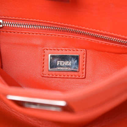 Fendi Nappa Mini Peekaboo Iconic Satchel Papavero 7 of 21