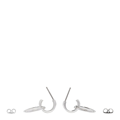 Tiffany Sterling Silver Heart Stencil Earrings 3 of 5