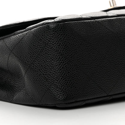 Chanel Caviar Quilted Jumbo Single Flap Black 9 of 16