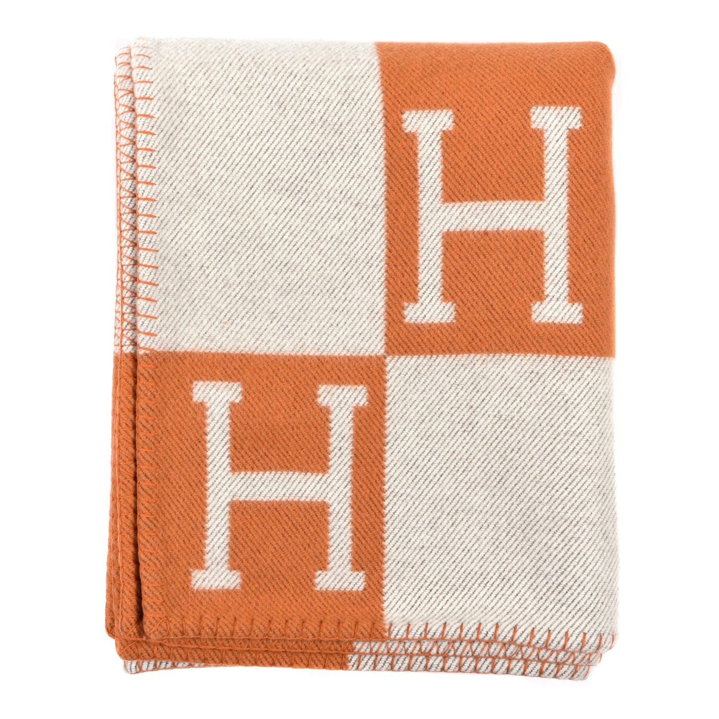 Wool Cashmere Avalon Blanket Ecru Potiron