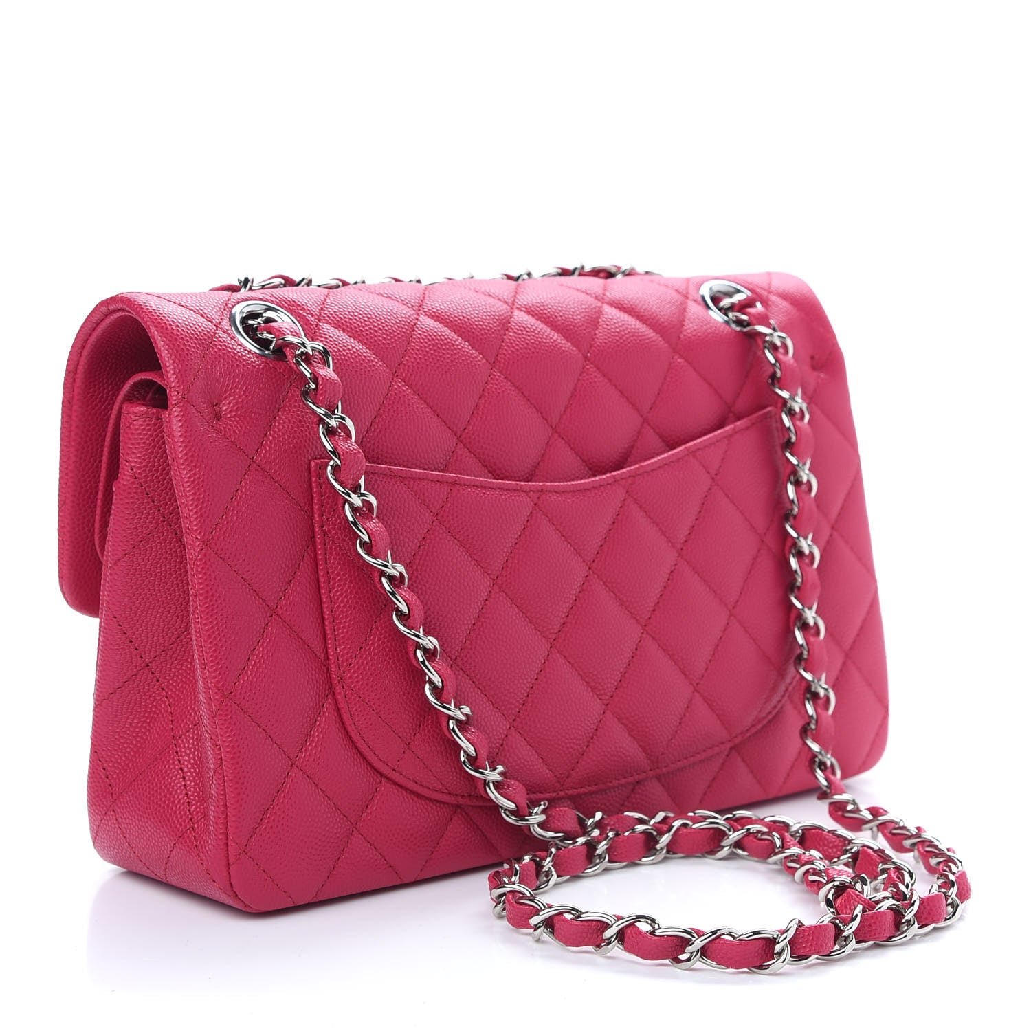 Chanel Caviar Quilted Small Double Flap Dark Pink 3 of 9