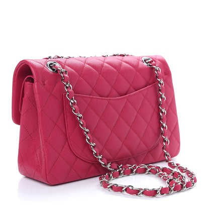 Chanel Caviar Quilted Small Double Flap Dark Pink 3 of 9