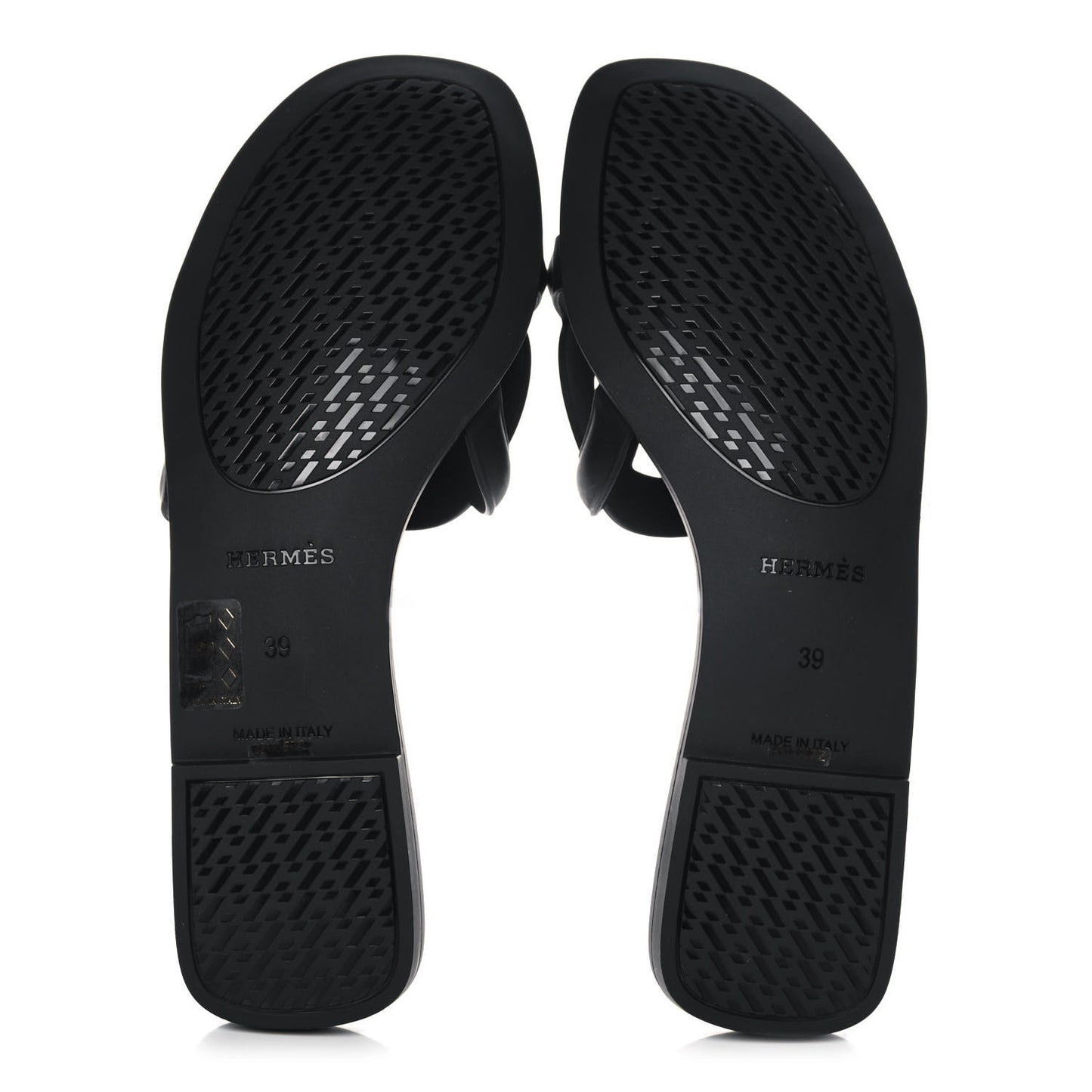 Rubber Aloha Sandals 39 Black