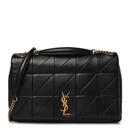 Saint Laurent Lambskin Patchwork Monogram Large Jamie Black 1 of 10