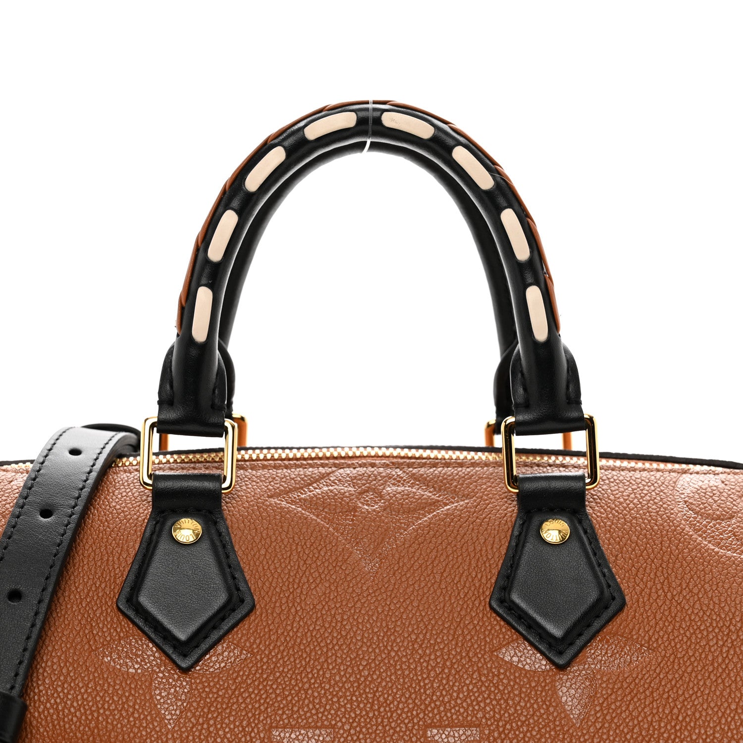 Louis Vuitton Empreinte Monogram Giant Wild At Heart Speedy Bandouliere 25 Caramel 5 of 10