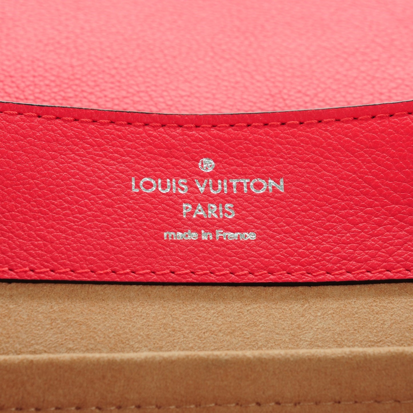 Soft Calfskin Lockme Backpack Rubis