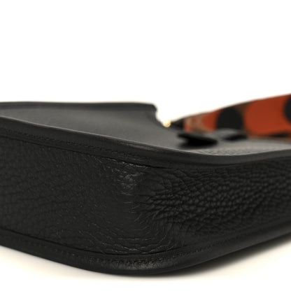 Hermes Taurillon Clemence Flipperball Sangle Evelyne TPM Black Noisette Cuivre Gold 10 of 10