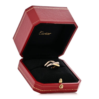 Cartier 18K Pink Yellow White Gold Medium Trinity Cushion Ring 49 4.75 5 of 5