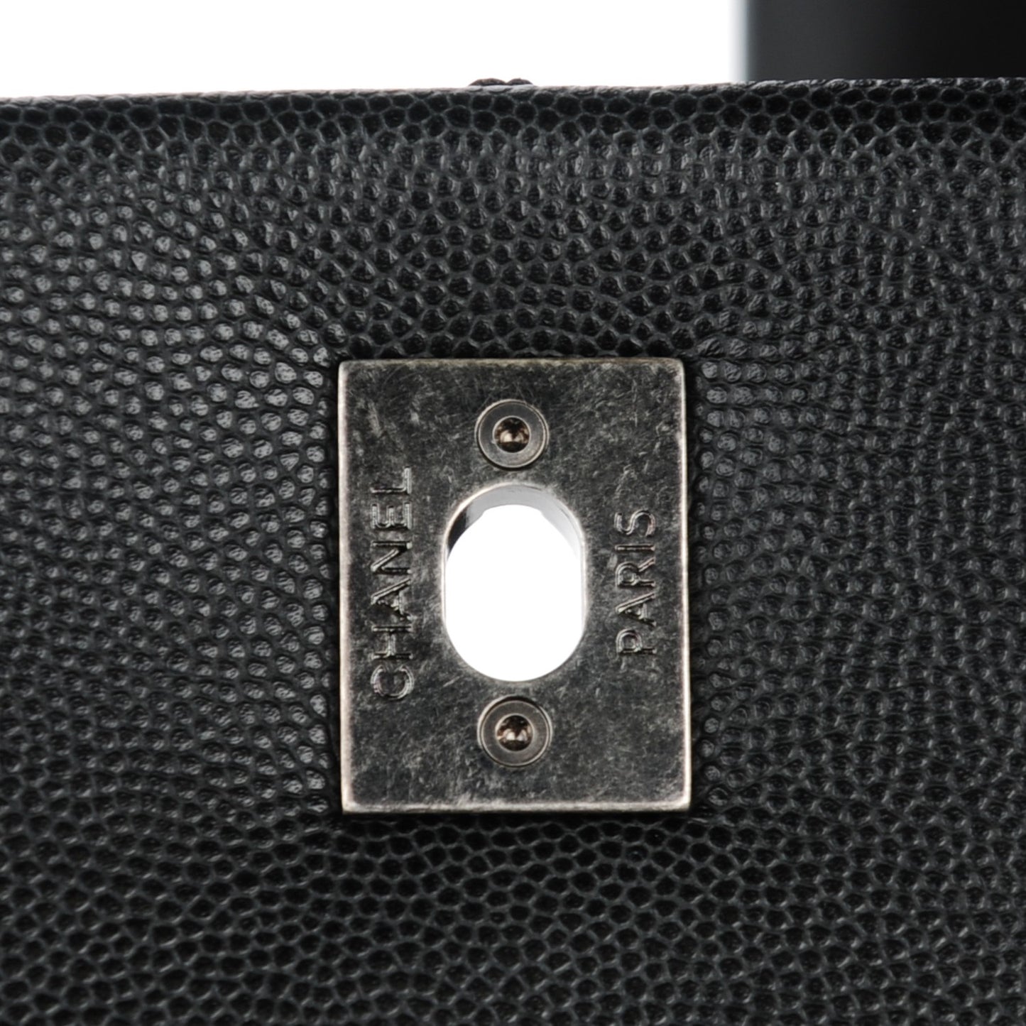 Caviar Quilted Medium Coco Handle Flap Black