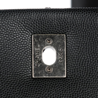 Chanel Caviar Quilted Medium Coco Handle Flap Black 8 of 8