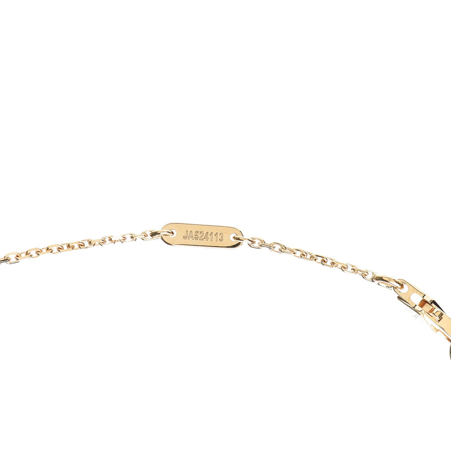 18K Yellow Gold Mother of Pearl Sweet Alhambra Pendant Necklace