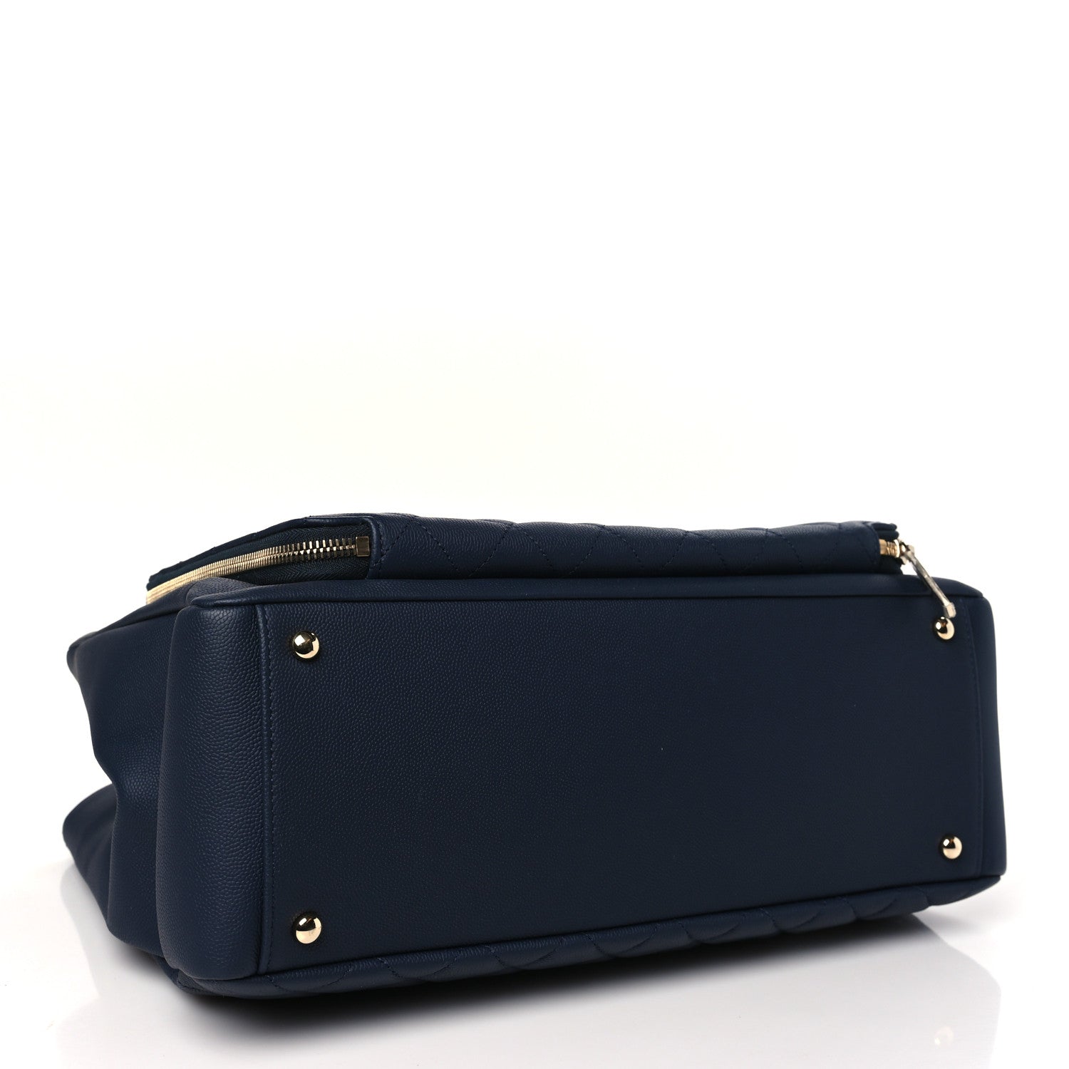 Chanel Caviar Quilted Large Business Affinity Shopping Bag Navy 4 of 10