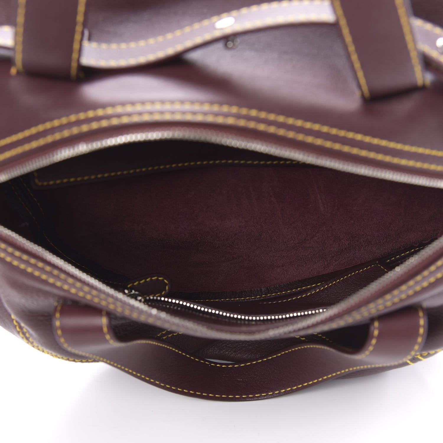 Balenciaga Calfskin Round Air Hobo Burgundy 5 of 9