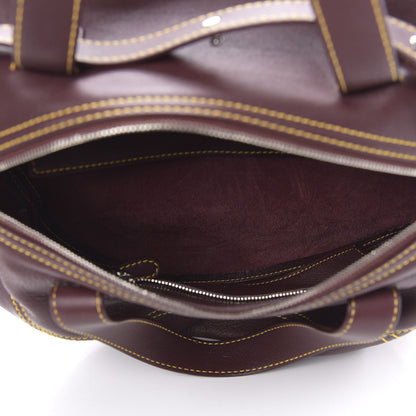 Balenciaga Calfskin Round Air Hobo Burgundy 5 of 9