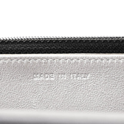 Chanel Lambskin Camellia Embossed Wallet on Chain WOC Black 7 of 12
