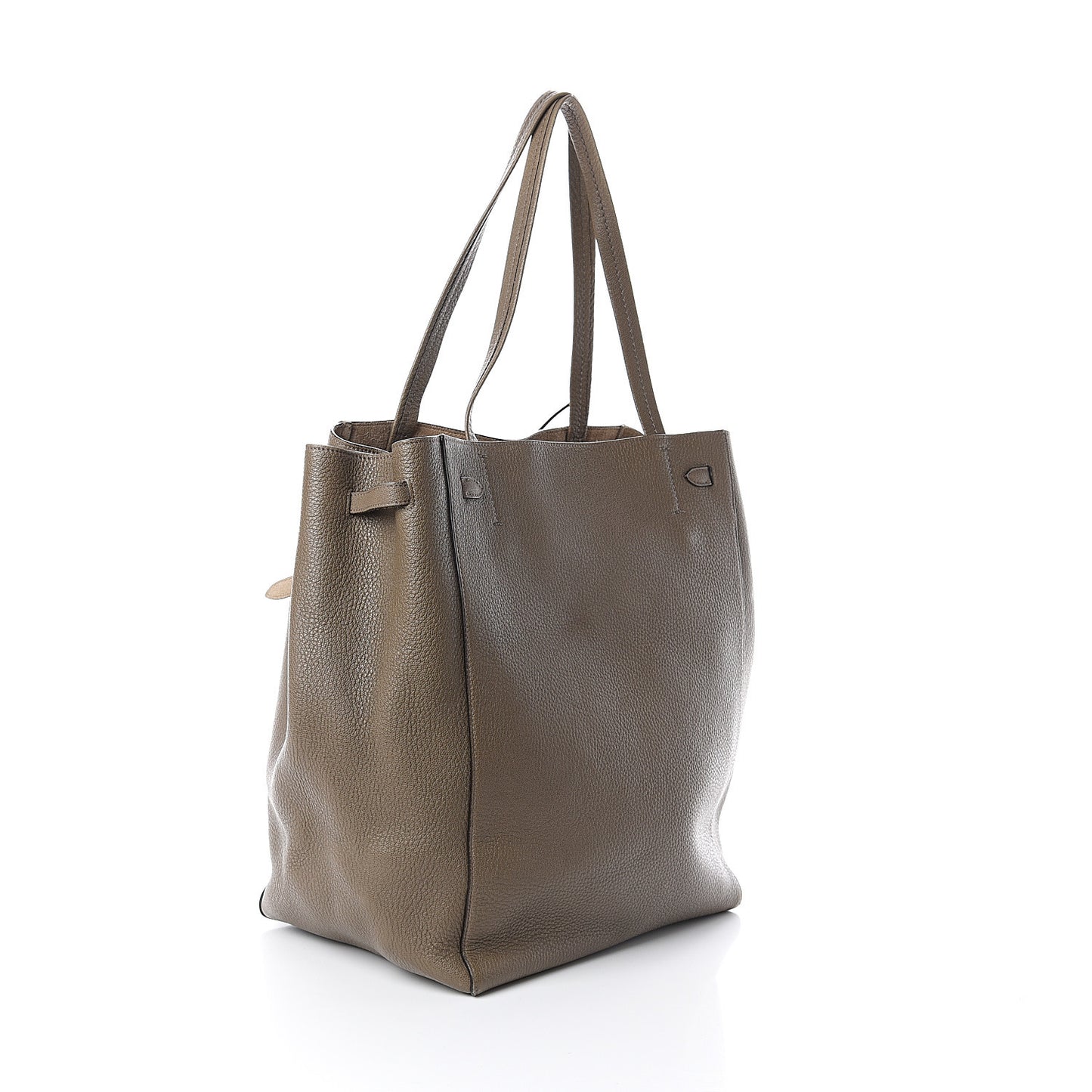Soft Grained Calfskin Medium Belt Cabas Phantom Taupe