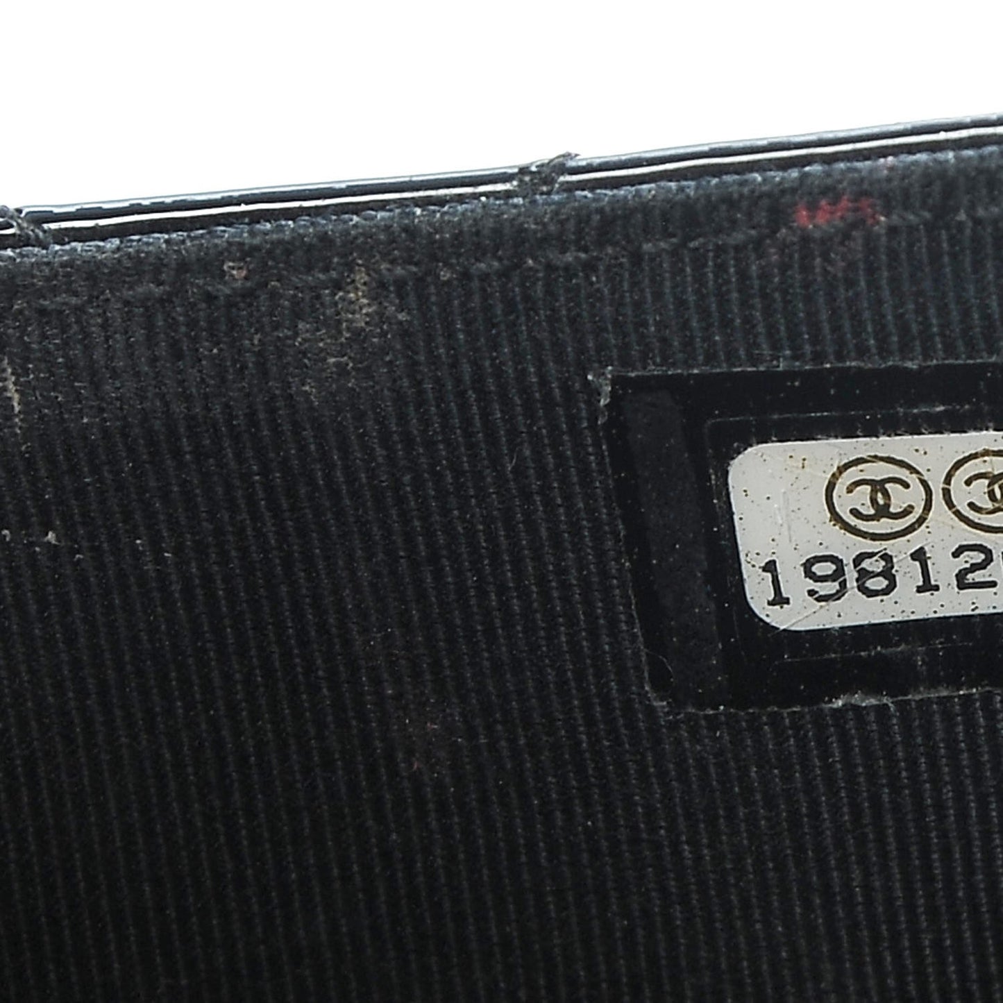 Patent Quilted Small Flap Wallet Black
