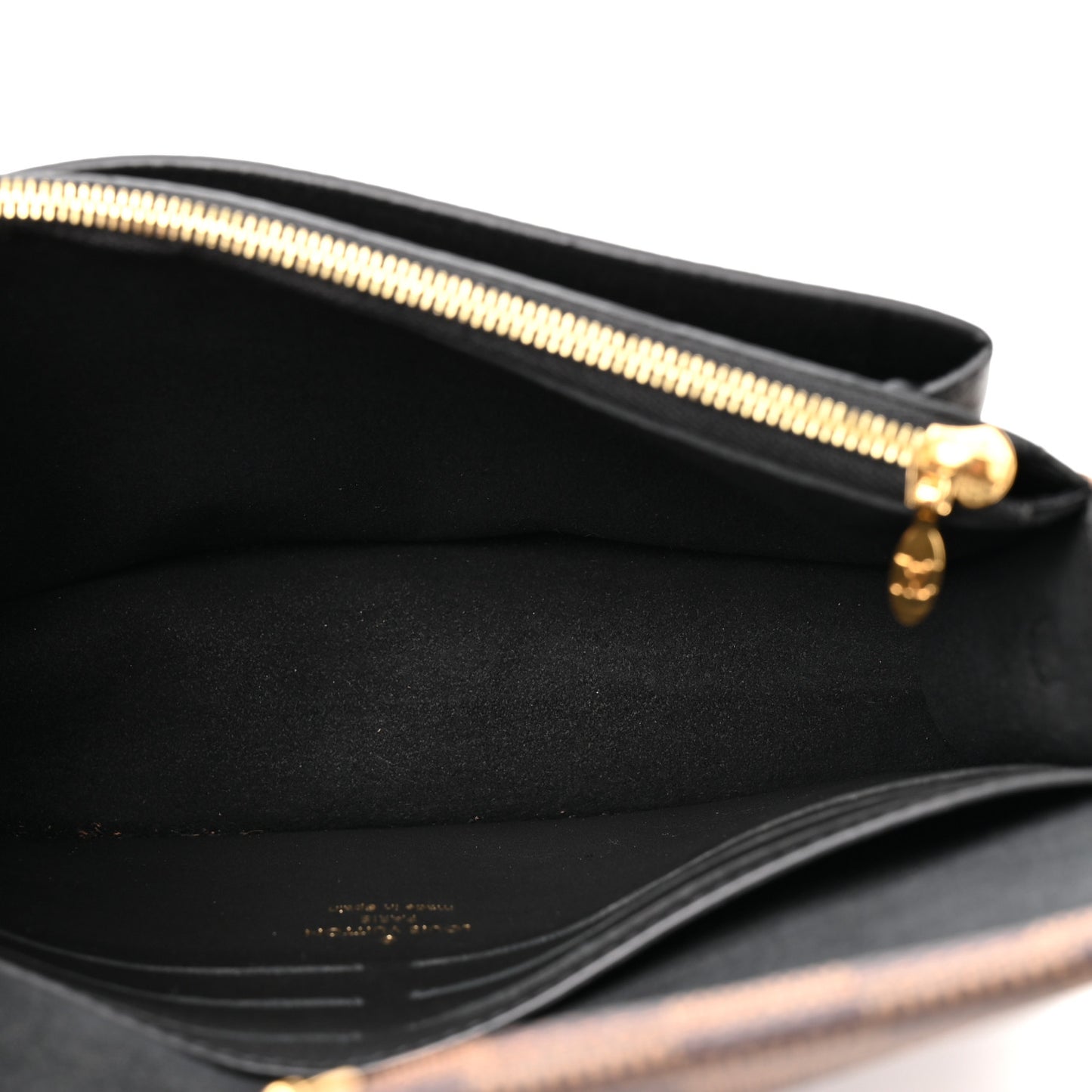 Damier Ebene Vavin Chain Wallet Black
