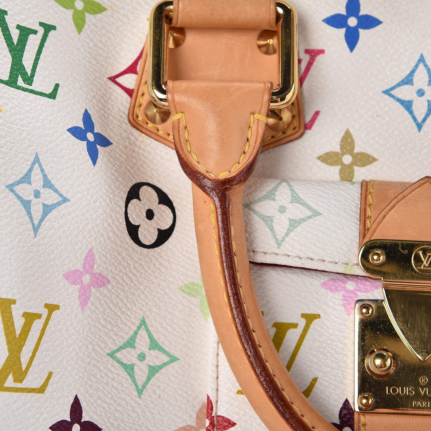 Monogram Multicolor Speedy 30 White