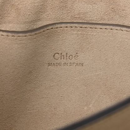 Chloe Suede Calfskin Small Faye Shoulder Bag Majolica Blue 9 of 20