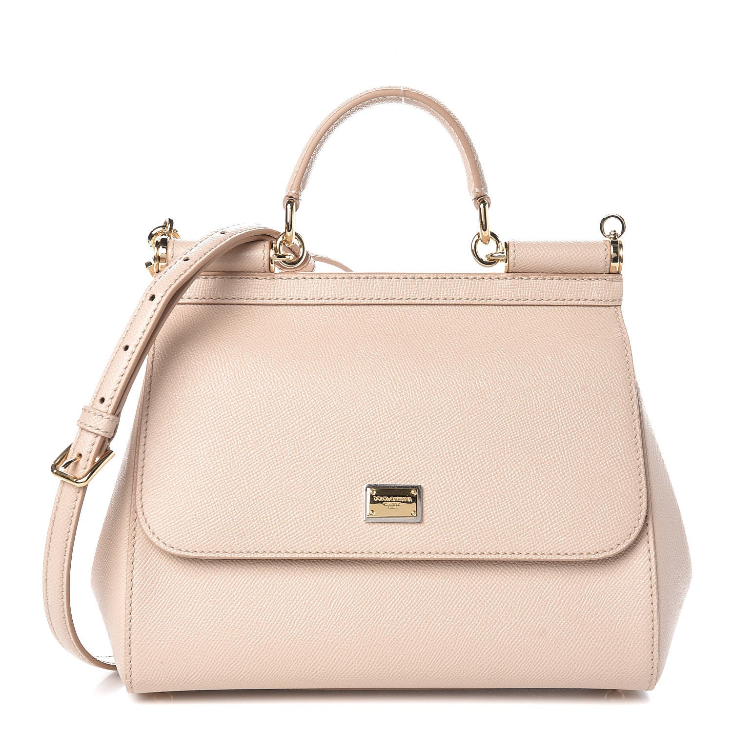 Dolce & Gabbana Dauphine Calfskin Medium Miss Sicily Satchel Rosa