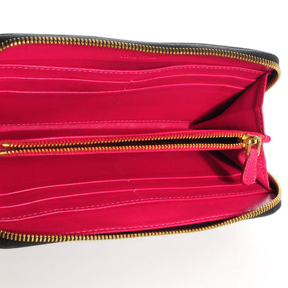 Miu Miu Patent Bow Zip Around Wallet Black 5 of 8