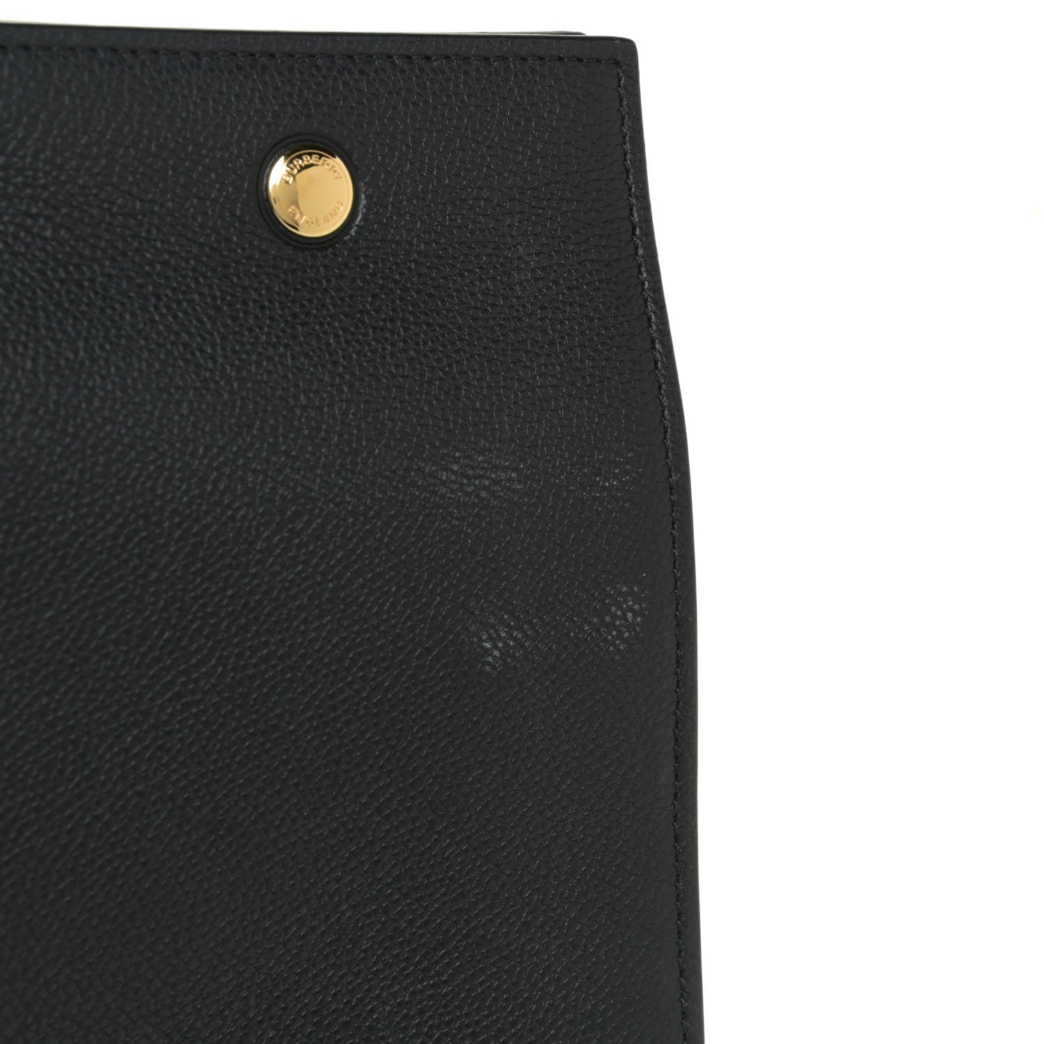 Burberry Grainy Calfskin Large Title Bag Black 14 of 14