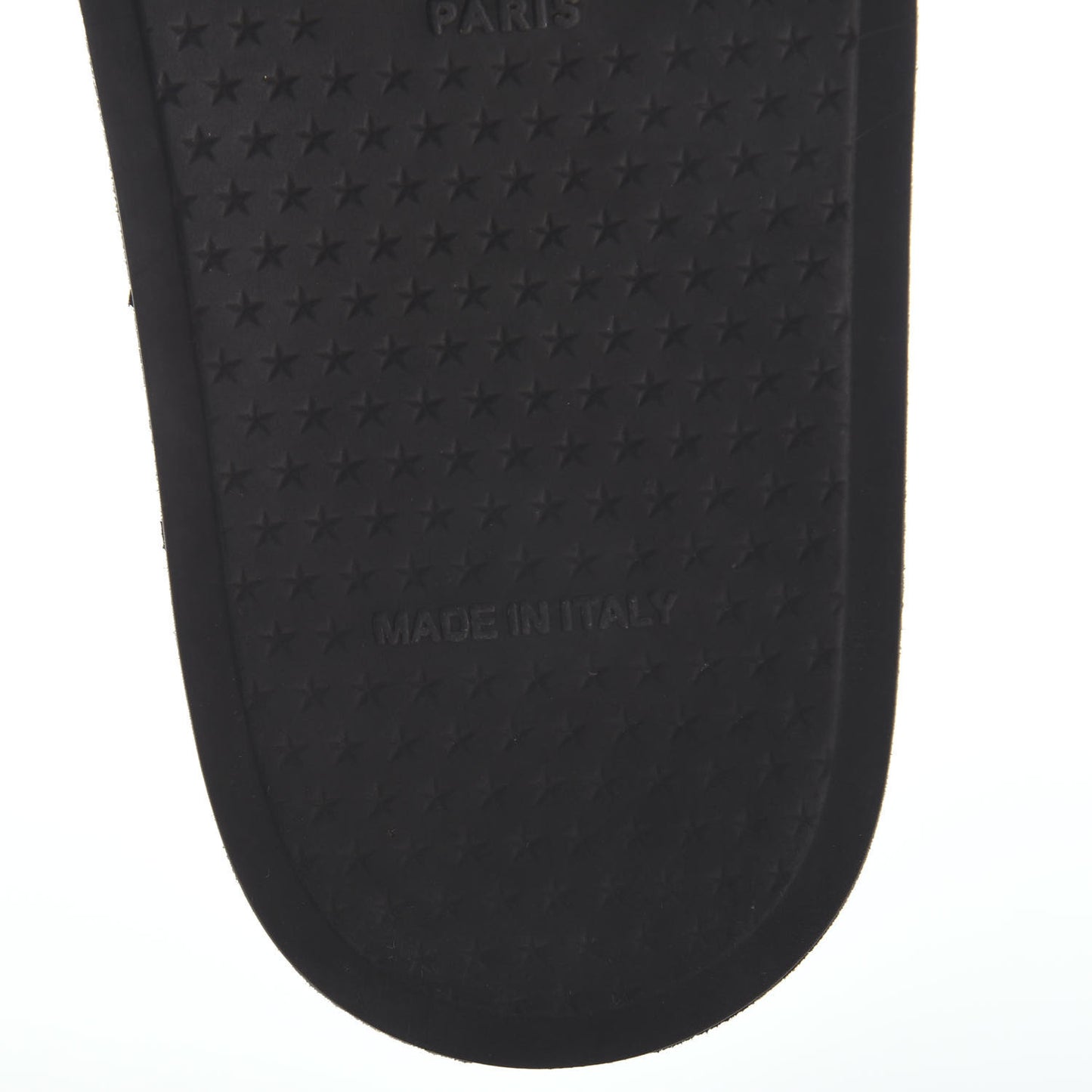 Rubber Checkered Logo Pool Slide Sandals 38 Black