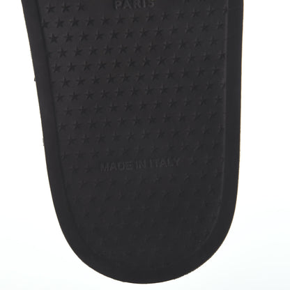 Givenchy Rubber Checkered Logo Pool Slide Sandals 38 Black 5 of 6