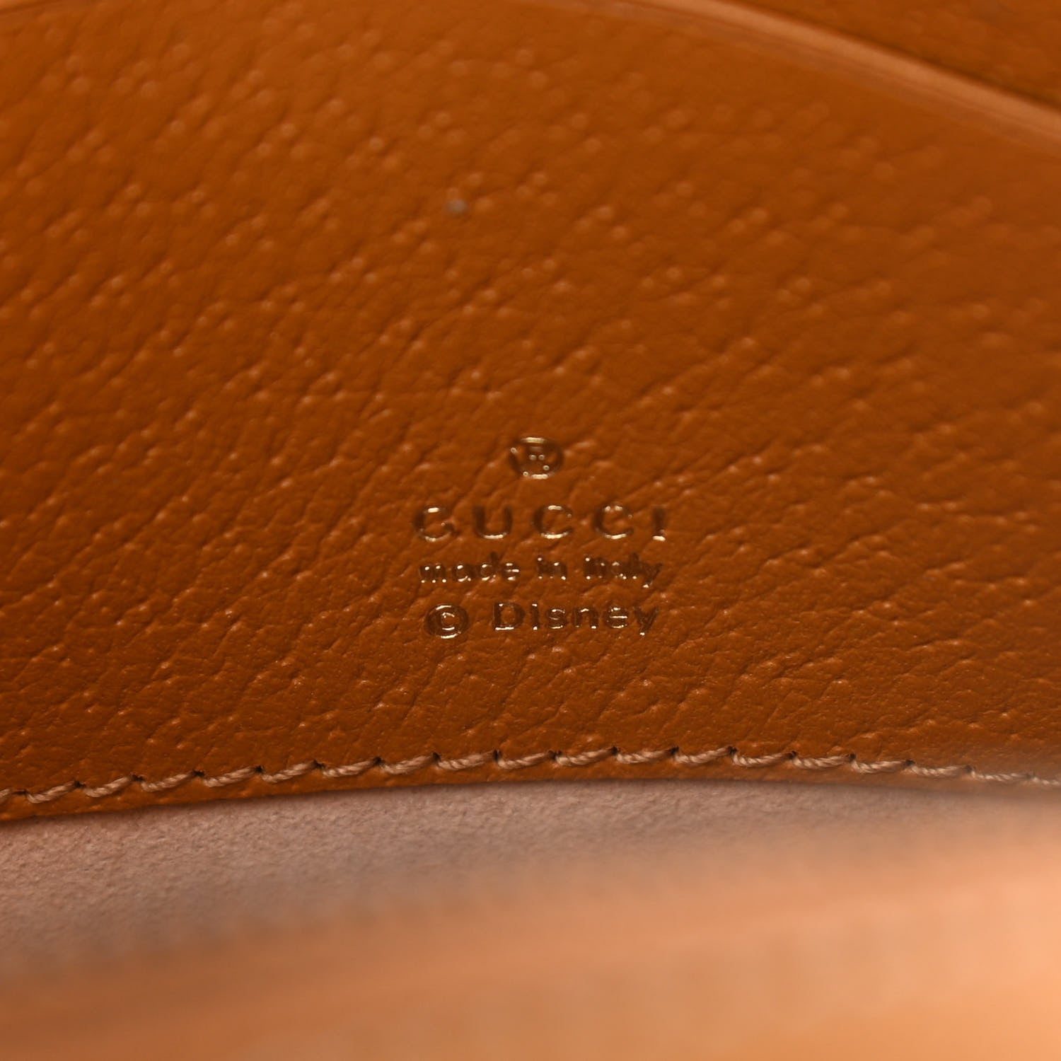 Gucci X DISNEY Mini Vintage GG Supreme Monogram Mickey Mouse Round Backpack Beige Vintage Sun Oil 6 of 10