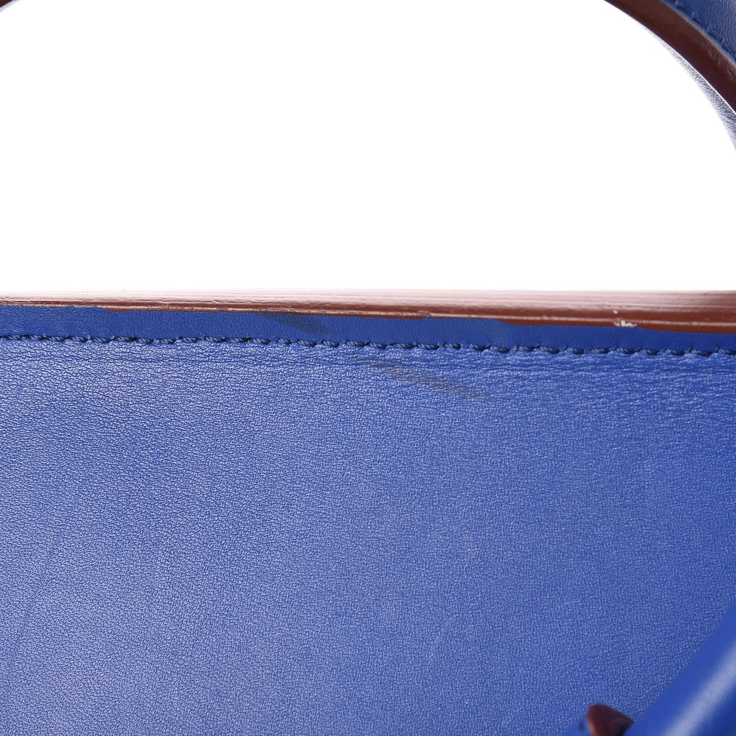 Smooth Calfskin Small Tie Knot Tote Indigo