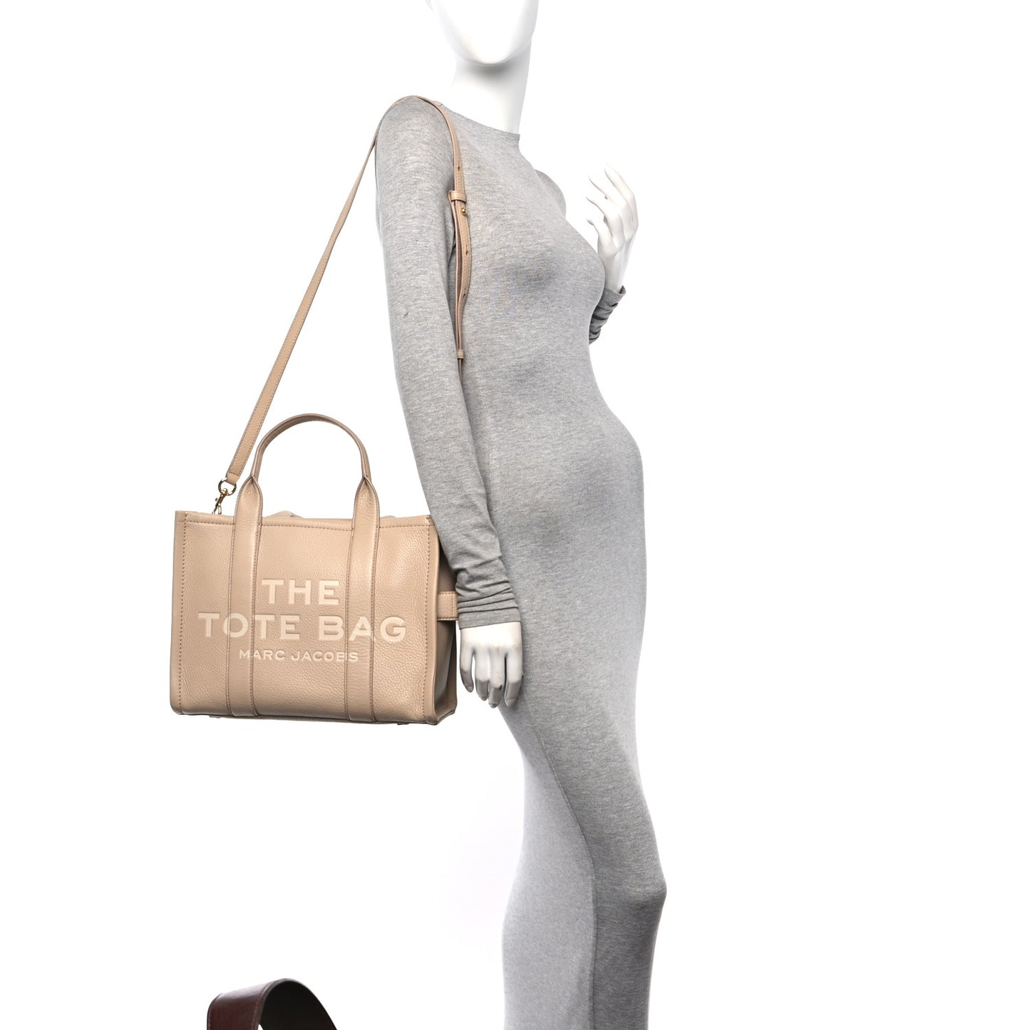 Grained Calfskin Medium The Tote Bag Camel