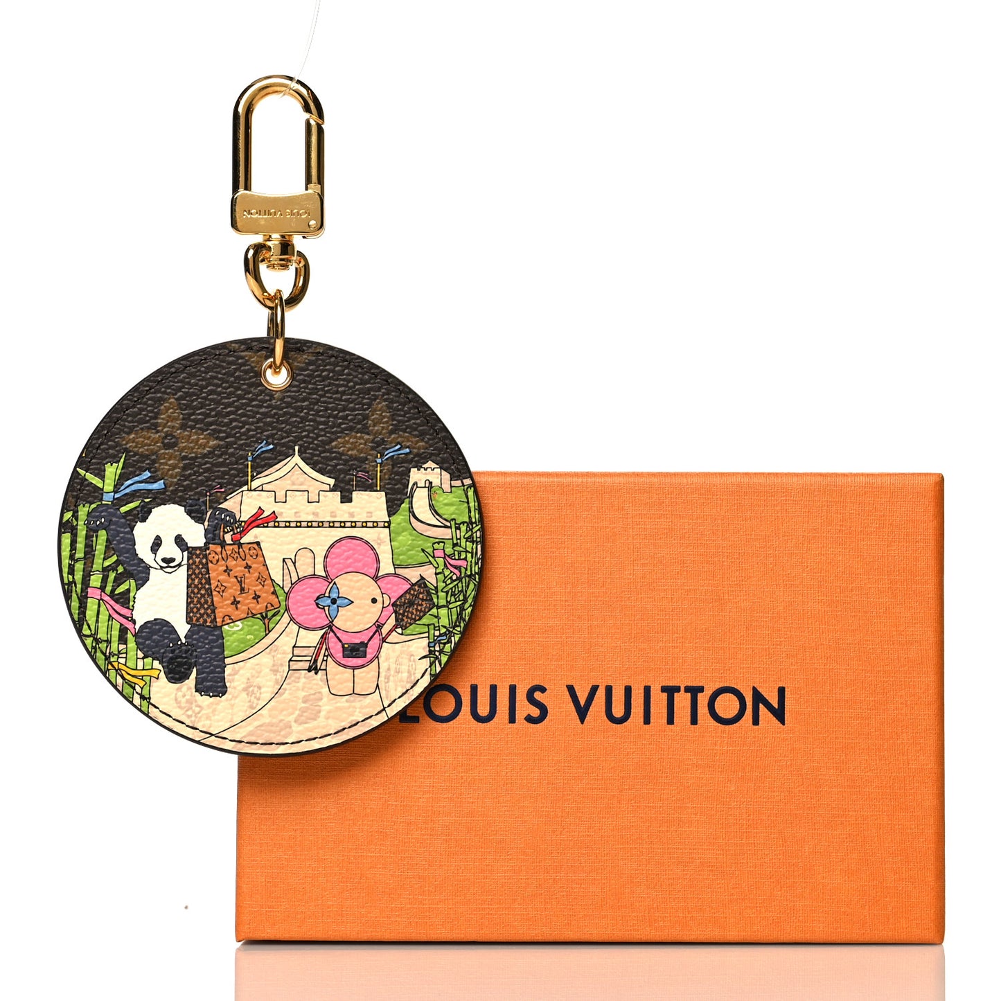 Monogram 2021 Christmas Animation China Wall Bag Charm Key Ring Myosotis Blue
