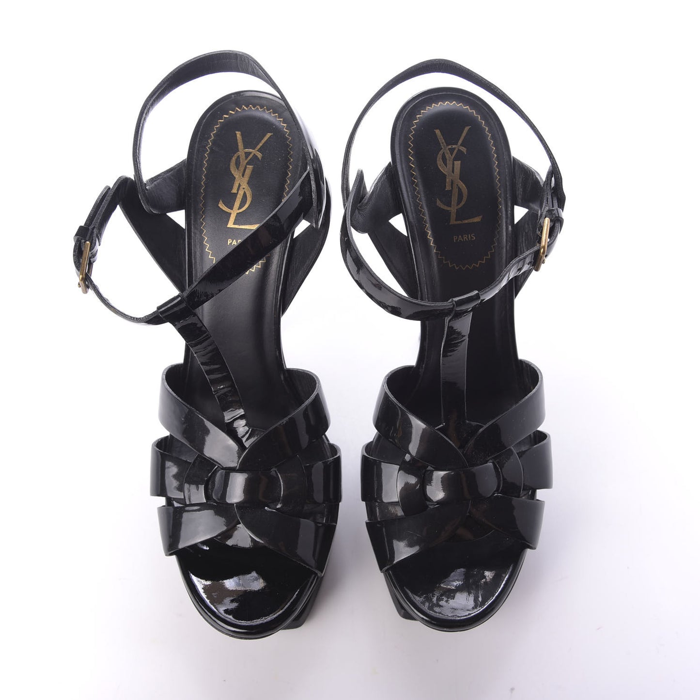 Patent Tribute 105 Platform Sandals 40 Black