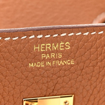 Hermes Togo Birkin 25 Gold 6 of 11
