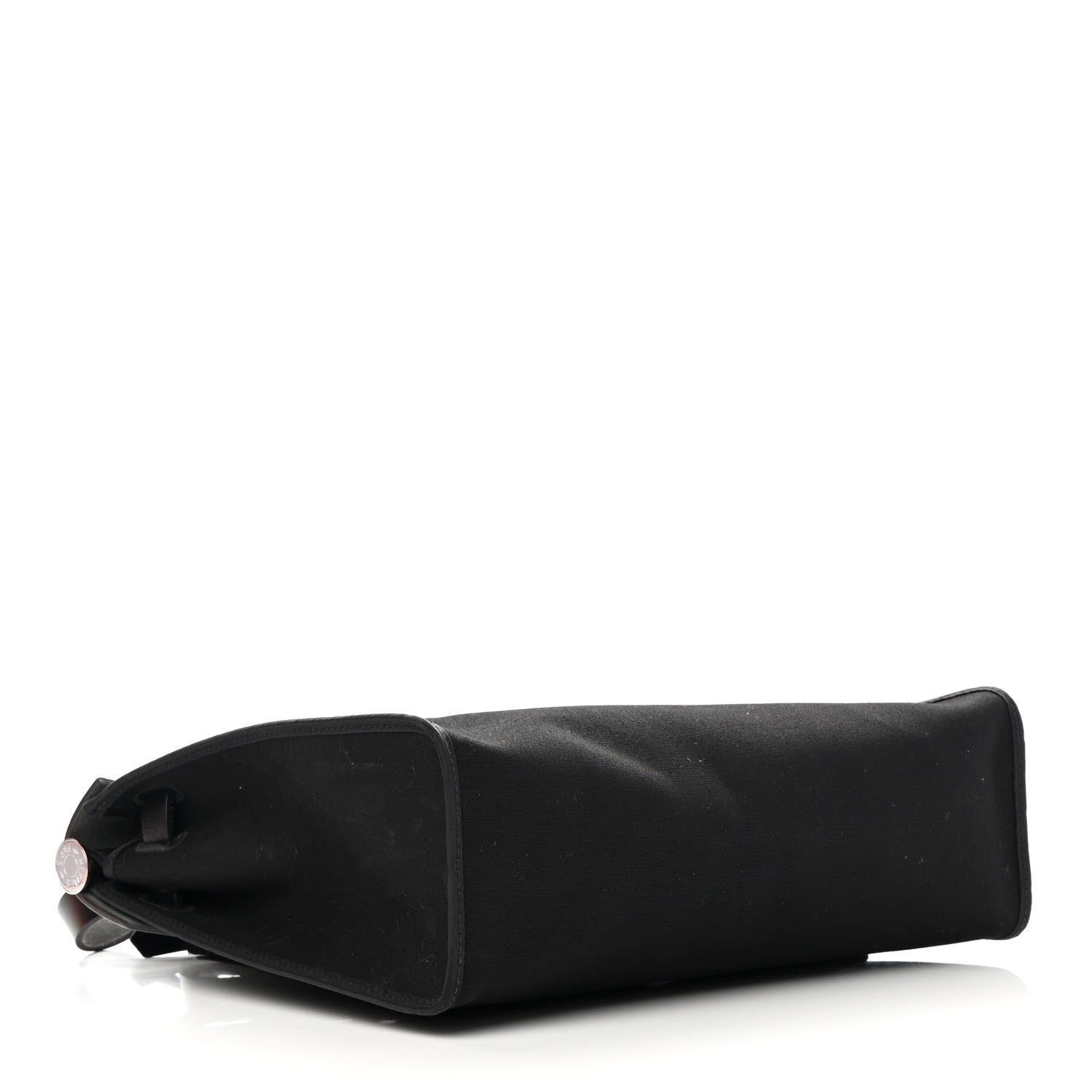 Hermes Military Toile Vache Hunter Herbag Zip 31 PM Black 5 of 17