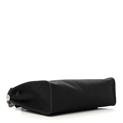 Hermes Military Toile Vache Hunter Herbag Zip 31 PM Black 5 of 17