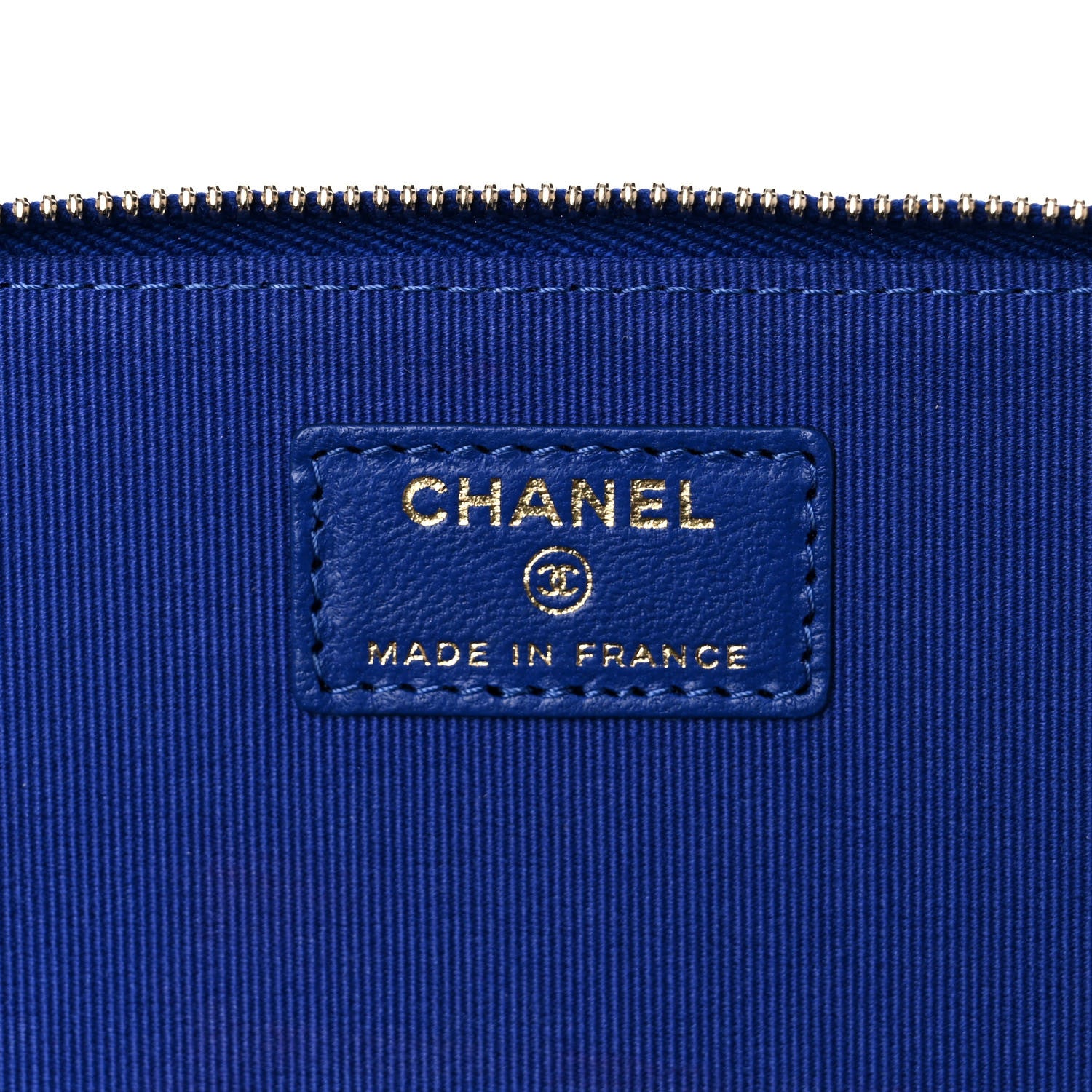 Chanel Lambskin Quilted Small Top Handle Vanity Case With Chain Blue 6 of 10