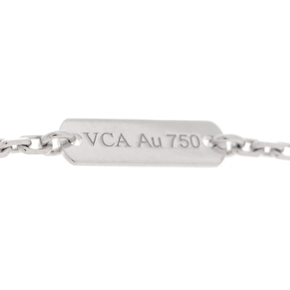 Van Cleef & Arpels 18K White Gold Mother Of Pearl Vintage Alhambra Pendant Necklace 5 of 6