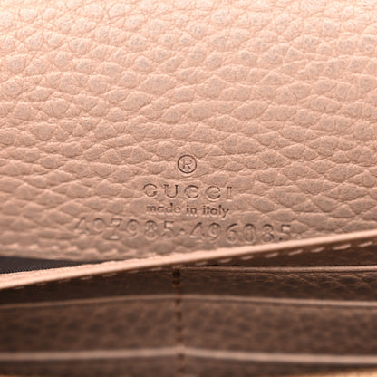 Gucci Calfskin Mini GG Marmont Chain Wallet Porcelain Rose 6 of 10