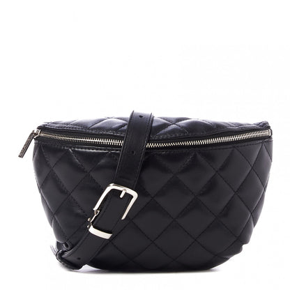 Chanel Calfskin Quilted Waist Belt Bag Black 3 of 10