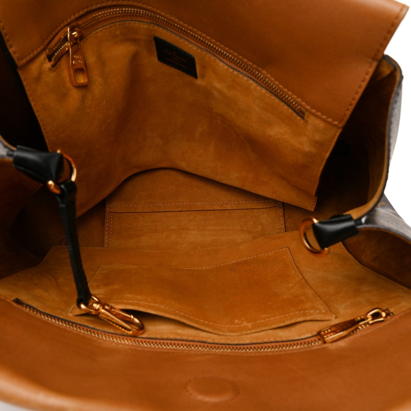 Monogram Cuir Orfevre Tote W PM Noisette