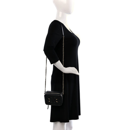 Chanel Caviar Quilted CC Filigree Vanity Clutch With Chain Black 2 of 10