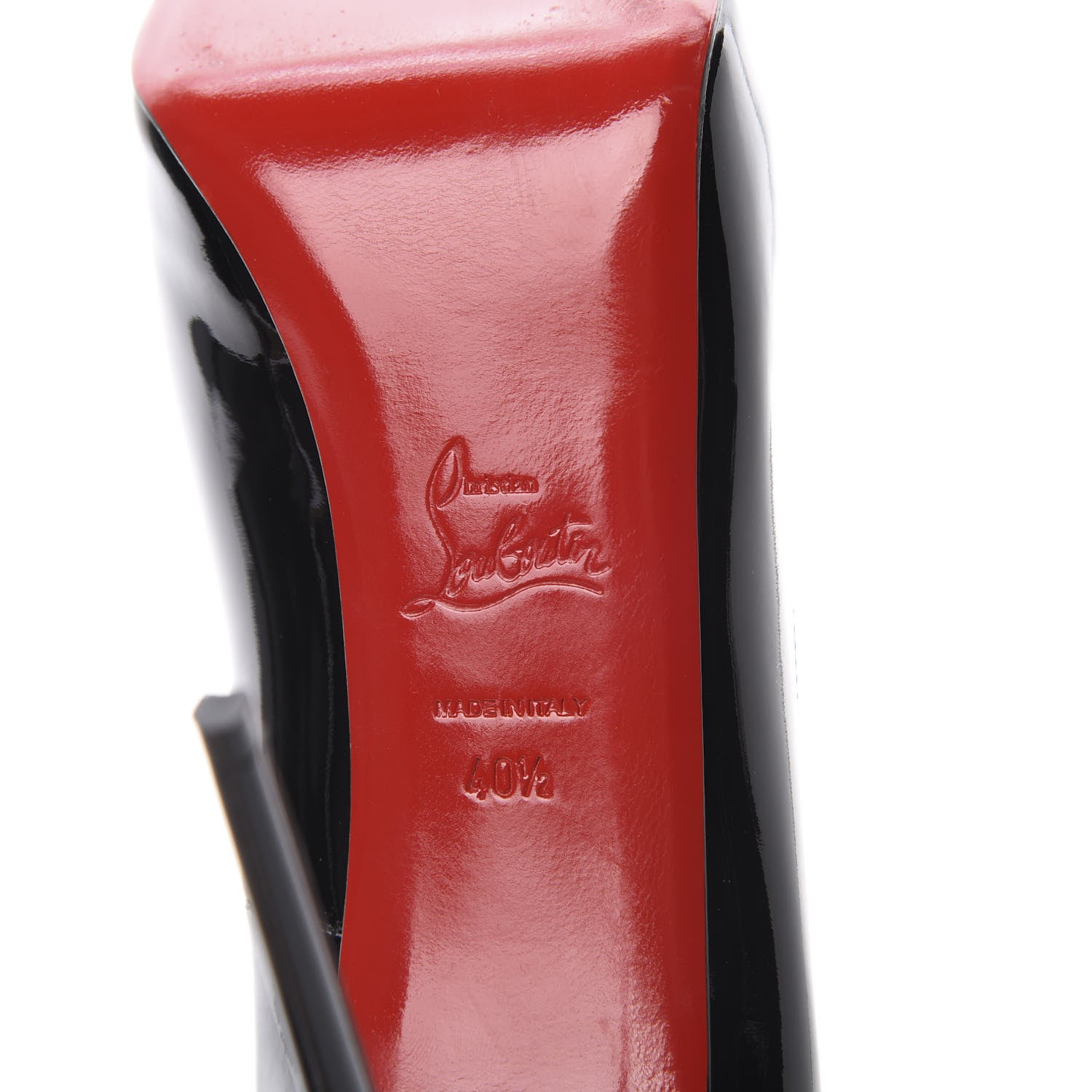 Christian Louboutin Patent New Very Prive 120 Pumps 40.5 Black Red 6 of 10
