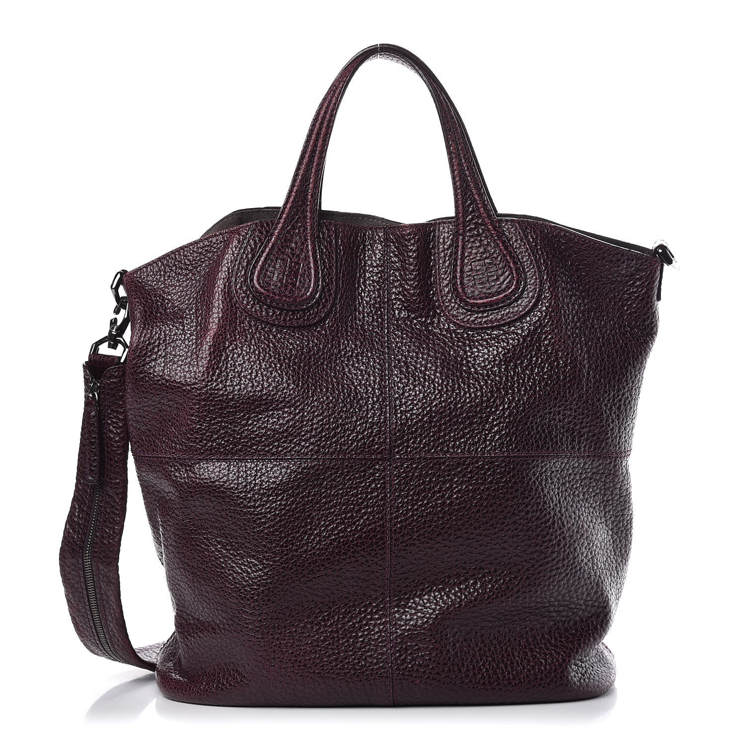 Givenchy Glazed Pebbled Calfskin North South Nightingale Purple 1 of 13