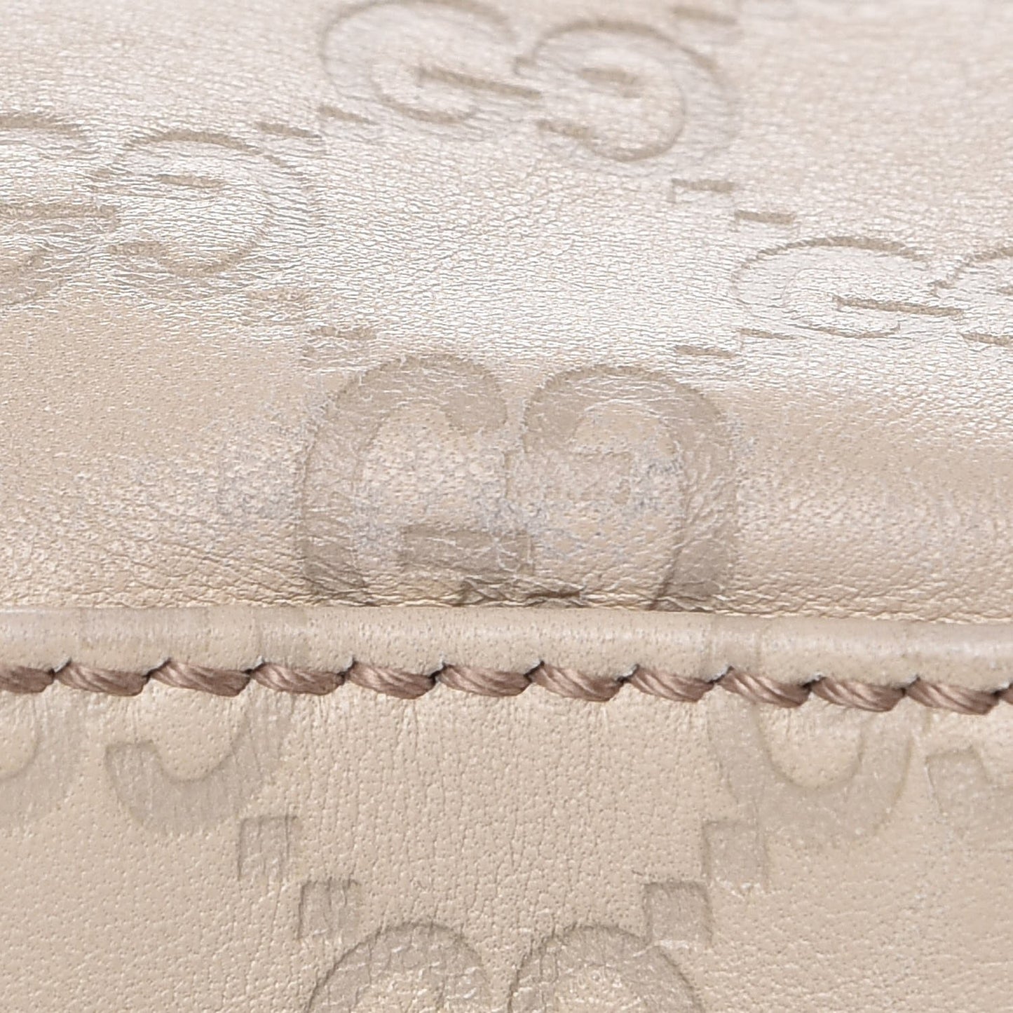 Guccissima Small Pelham Shoulder Bag Off White