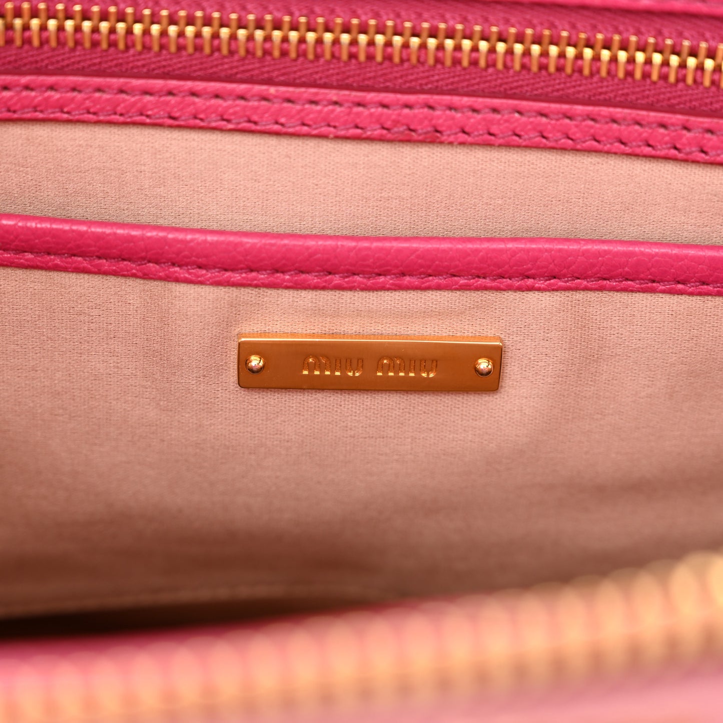 Goatskin Madras Bi-Color Bowling Bag Rosa Peonia