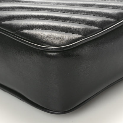 Saint Laurent Calfskin Matelasse Monogram Lou Camera Bag Black 10 of 13