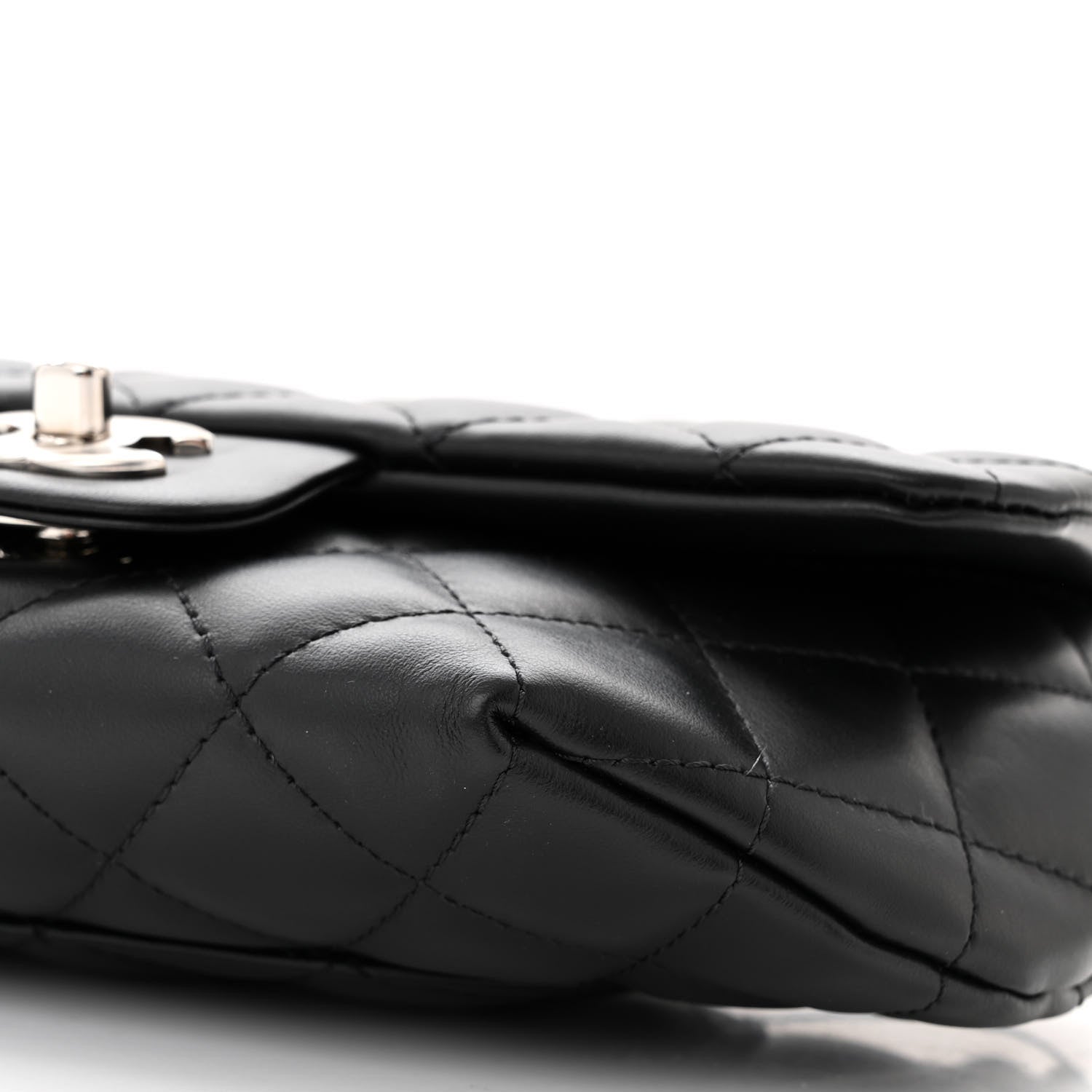 Chanel Calfskin Quilted CC Uniform Flap Belt Bag Black 11 of 11